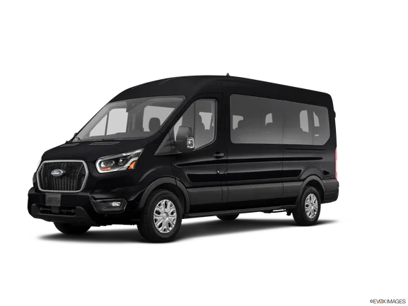 black-transit-passanger-van